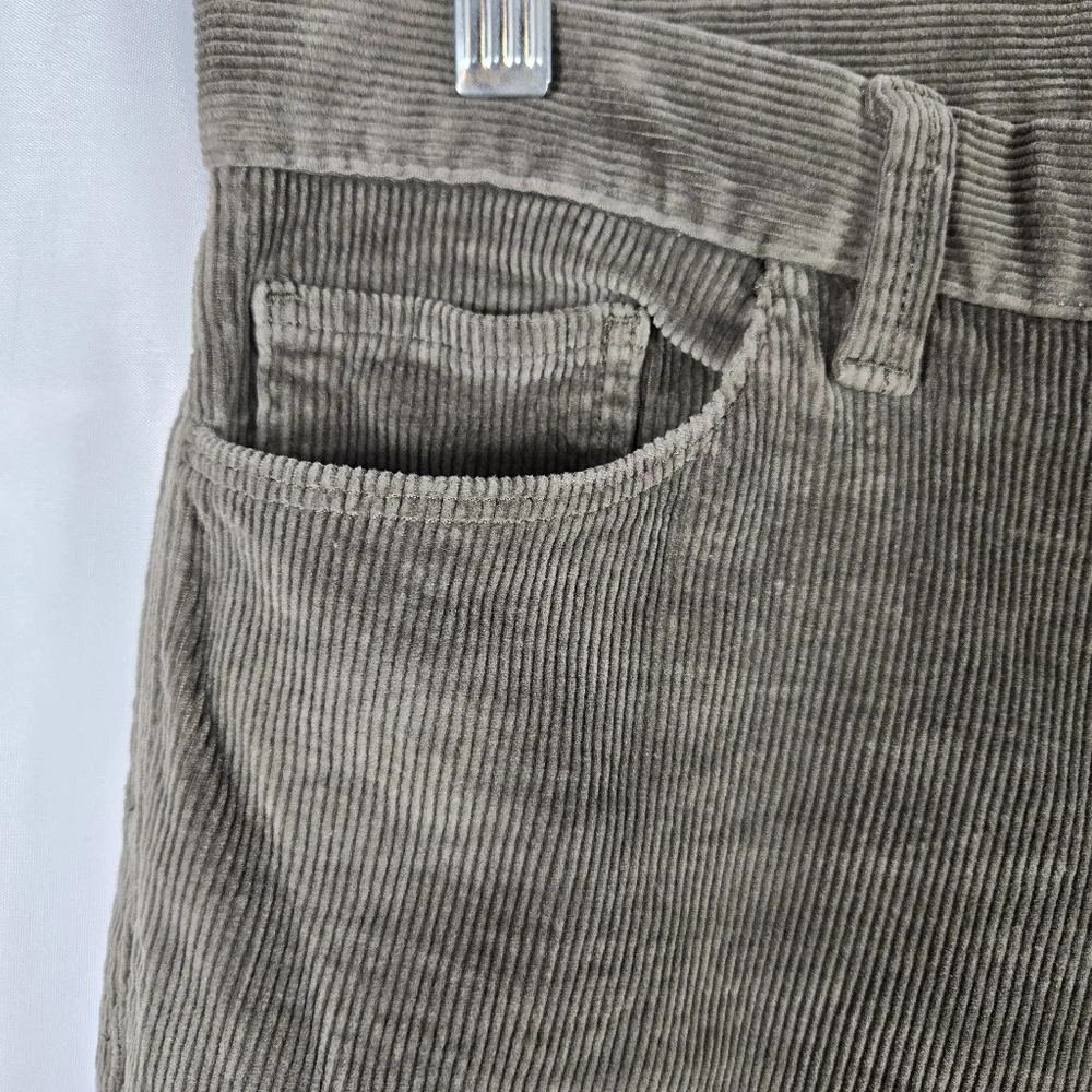 Banana Republic Olive Green Taupe Skinny Stretch Corduroy Pants Mens Size 28
